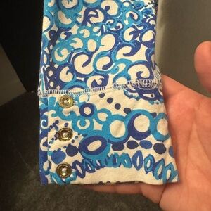 Lilly Pulitzer Oceanic Blue Long Sleeve Dress